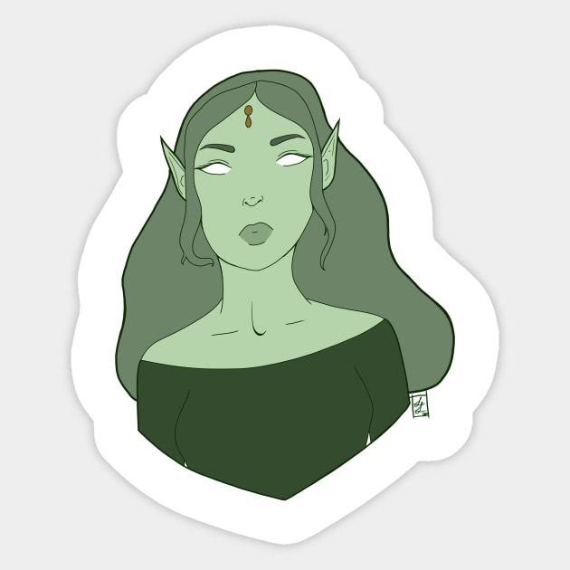 Fantasy Elf Sticker by Lady Luana Illustrations